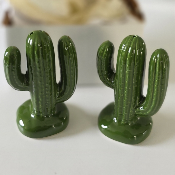 Vintage Ceramic Cactus Salt & Pepper Shakers- New - Picture 4 of 10